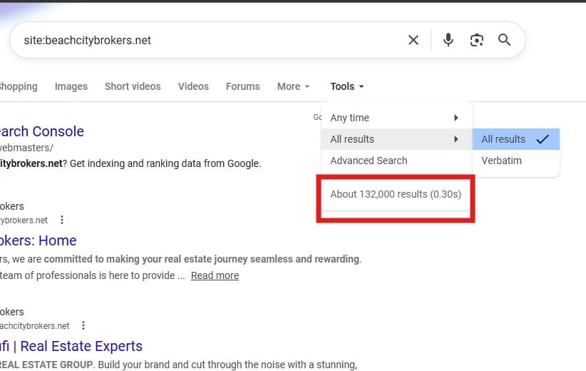 After: 132,000 results