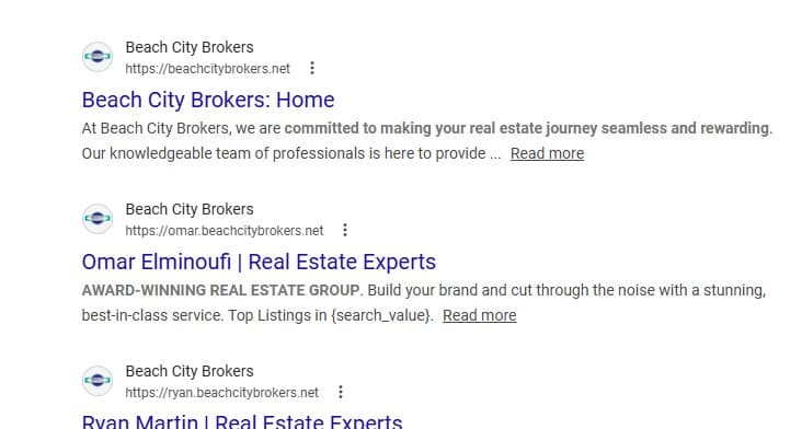 After: Optimized titles & meta for every page